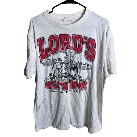 Vintage 90s Lord’s Gym T Shirt XL - Picture 1 of 7